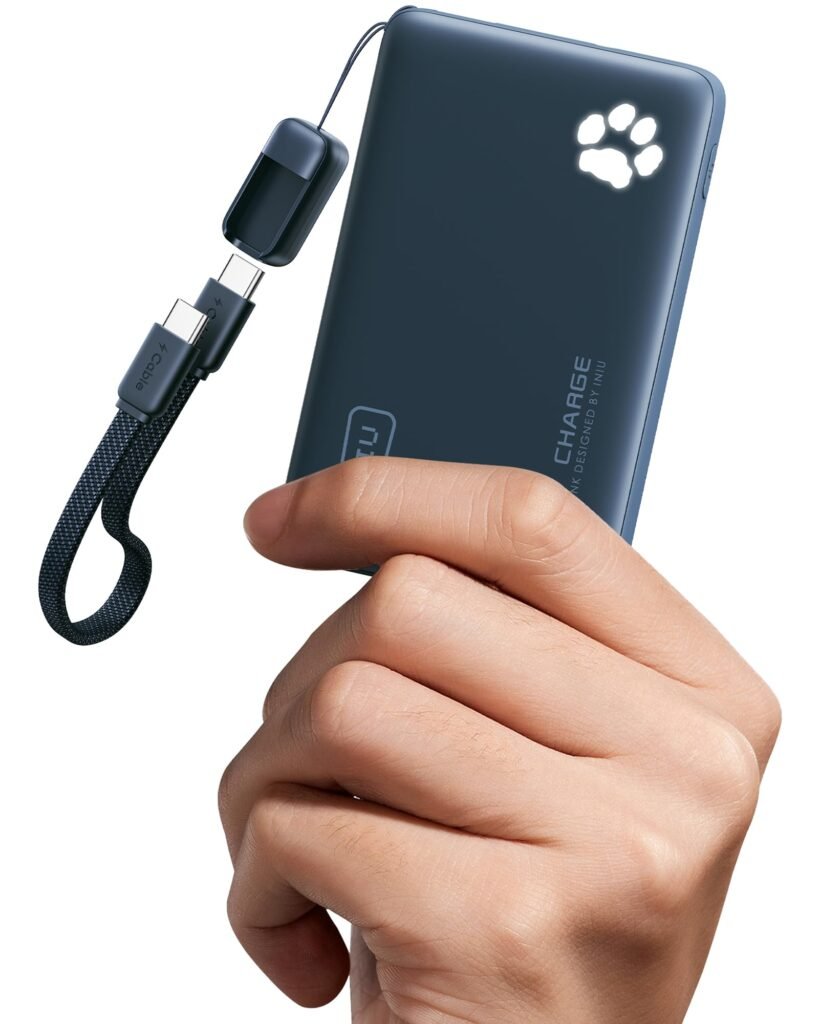 INIU Cargador Portátil 10000mAh, Carga Rápida 45W