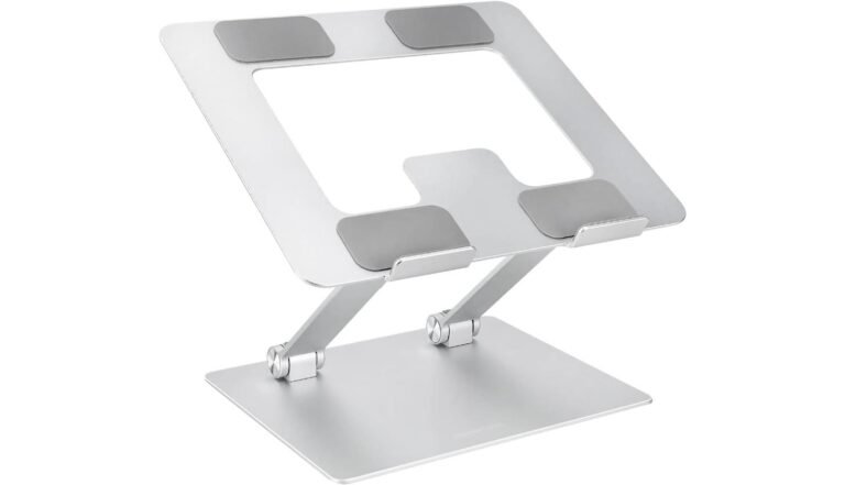 Amazon Basics soporte ergonómico para laptop ajustable