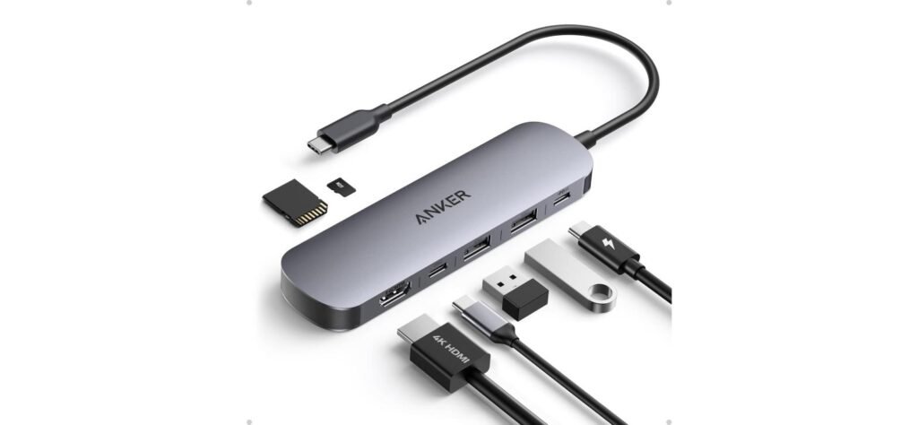 Anker Hub USB-C 7 en 1 adaptador multipuerto 4K HDMI